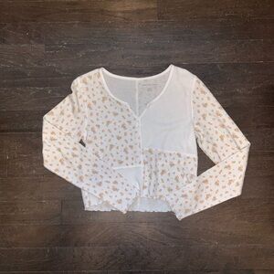 American Eagle Cropped Long Sleeve